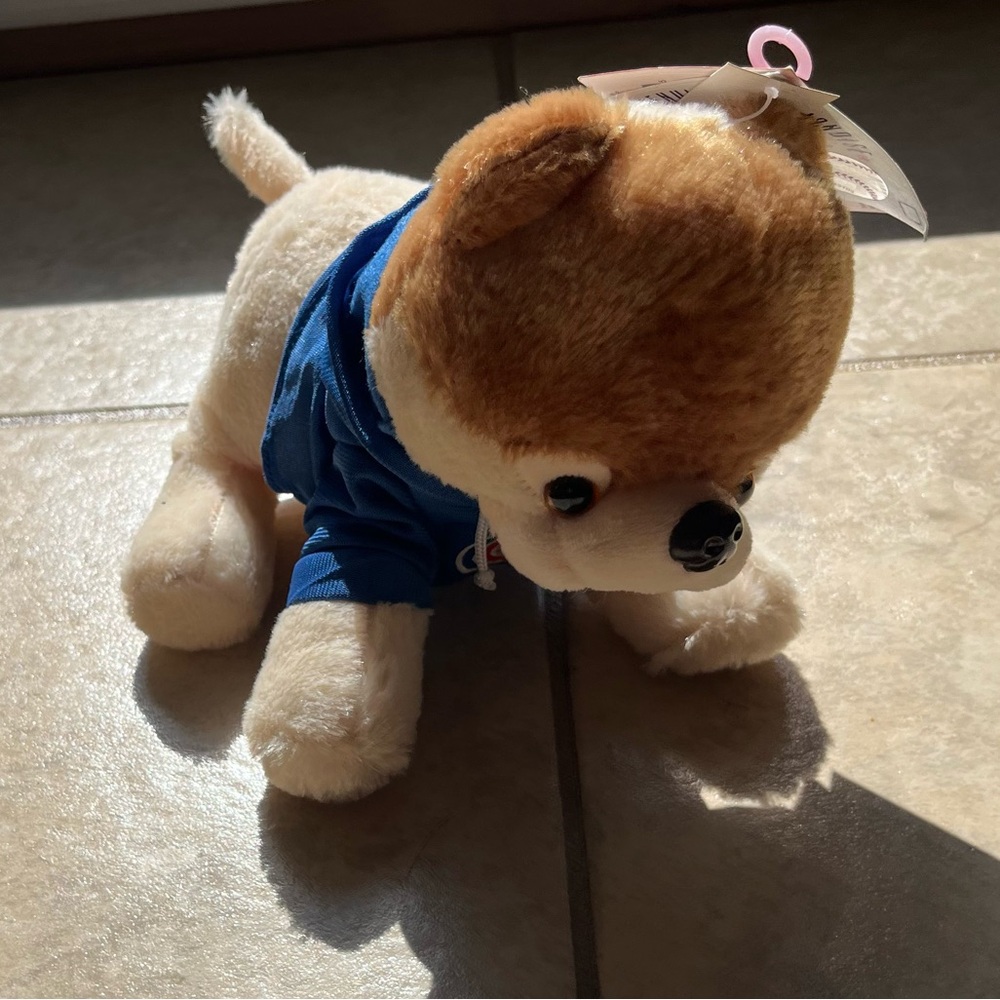 Jiff Pom in cubs hoodie plushie